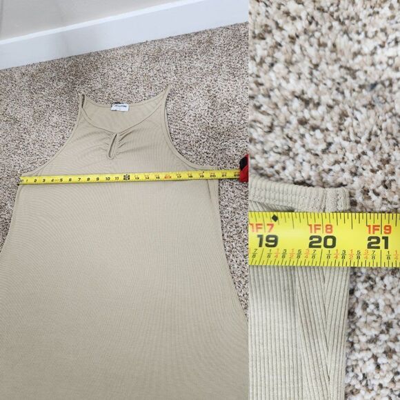 LNA Alsie Rib Mini Dress Pale Khaki Plus Size 3X - Picture 11 of 15